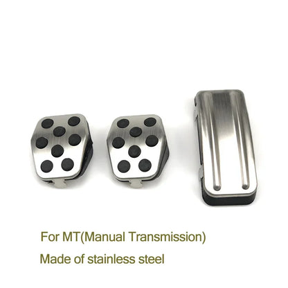 Car-styling Stainless steel Car Pedal Pads Cover MT AT case for Ford Focus 2 mk2 focus 3 mk3