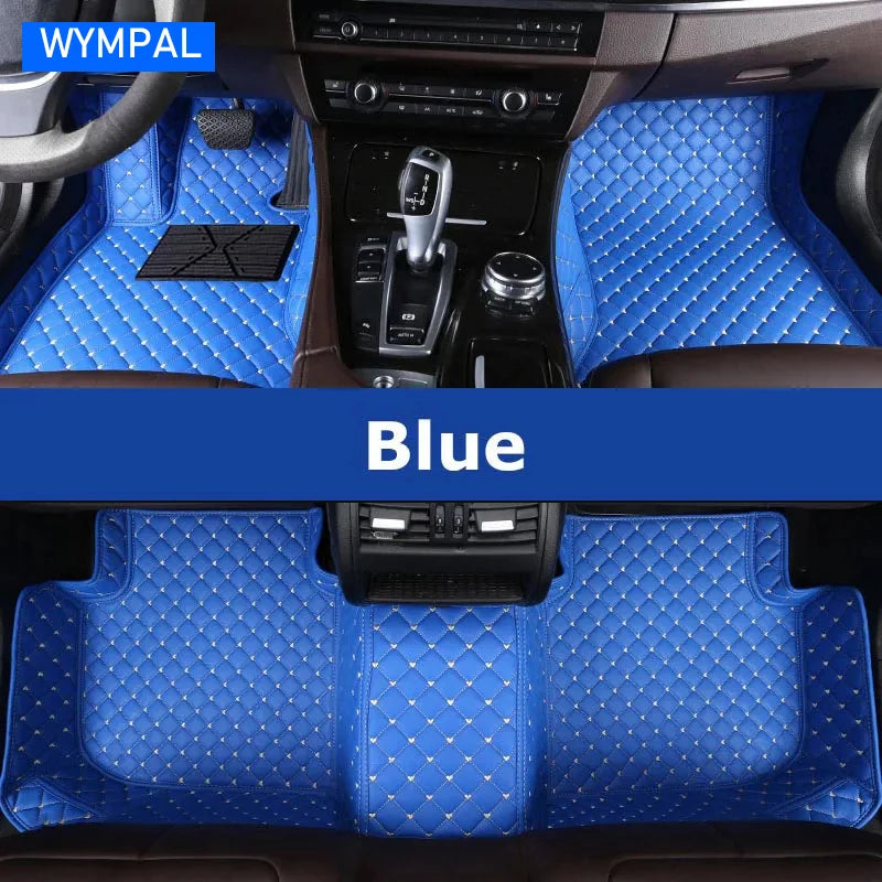 Custom Automotive Car Floor Mats For Mercedes W124 1985 1986 1987 1988 1989 Auto Luxury Leather Men Women Car Mats Full Coverage
