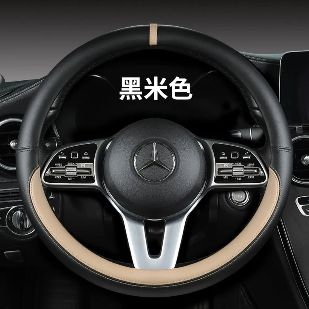 Universal Car Steering Wheel Cover Breathable Anti Slip Car Decoration 37-38cm Steering Wheel Cover Accessories