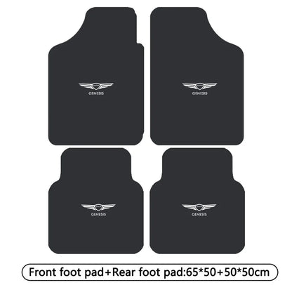Car Floor Mat Front & Rear Automotive Carpet Floor Mats Universal For Genesis G80 GV70 GV80 GV60 G70 Essentia Neolun G90 GV90﻿﻿