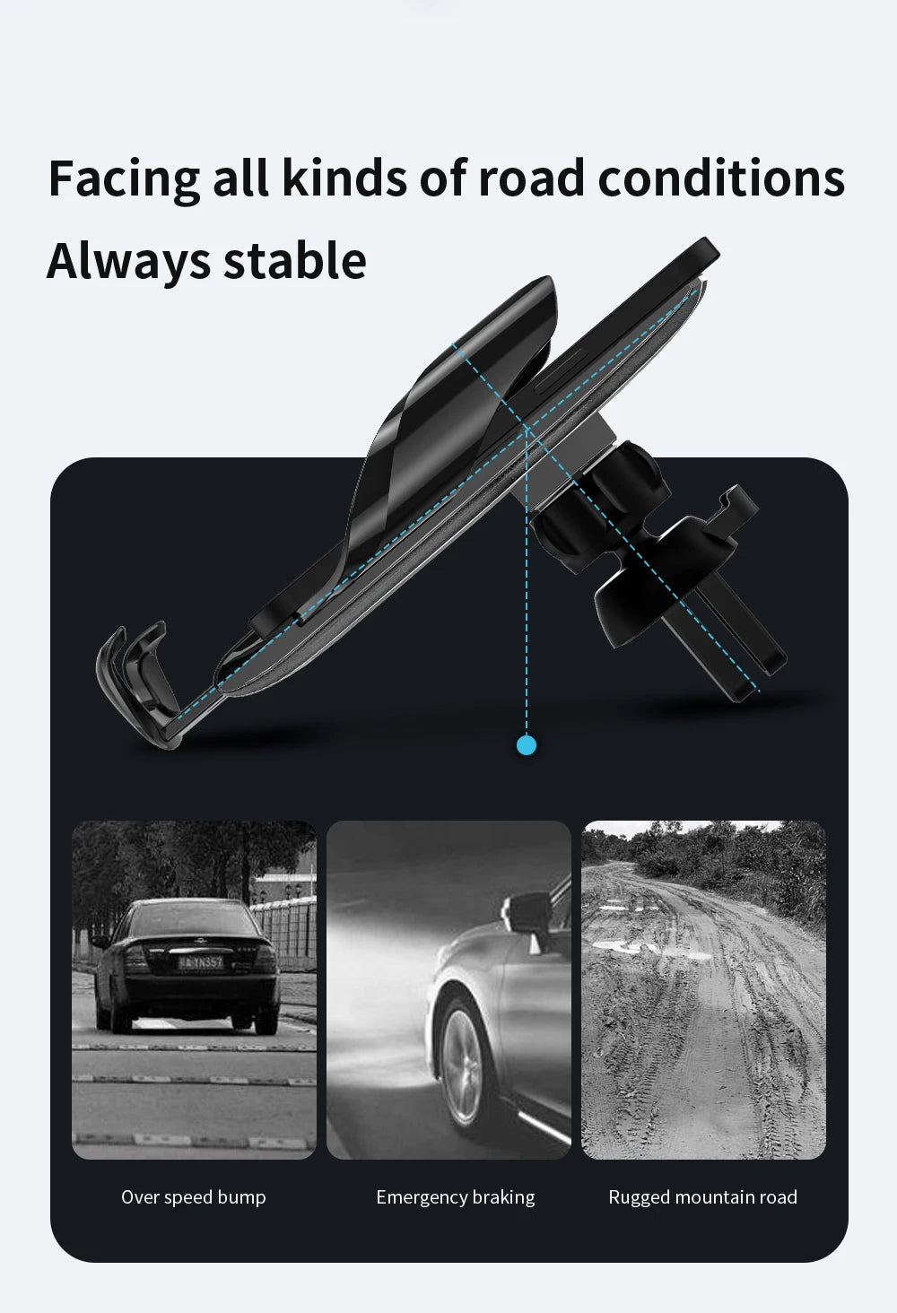 Magnetic Car Phone Holder For Hyundai Accent Solaris 2016 2017 2018 2019 2020 15W Wireless Charging Car Phone Holder Magsafe