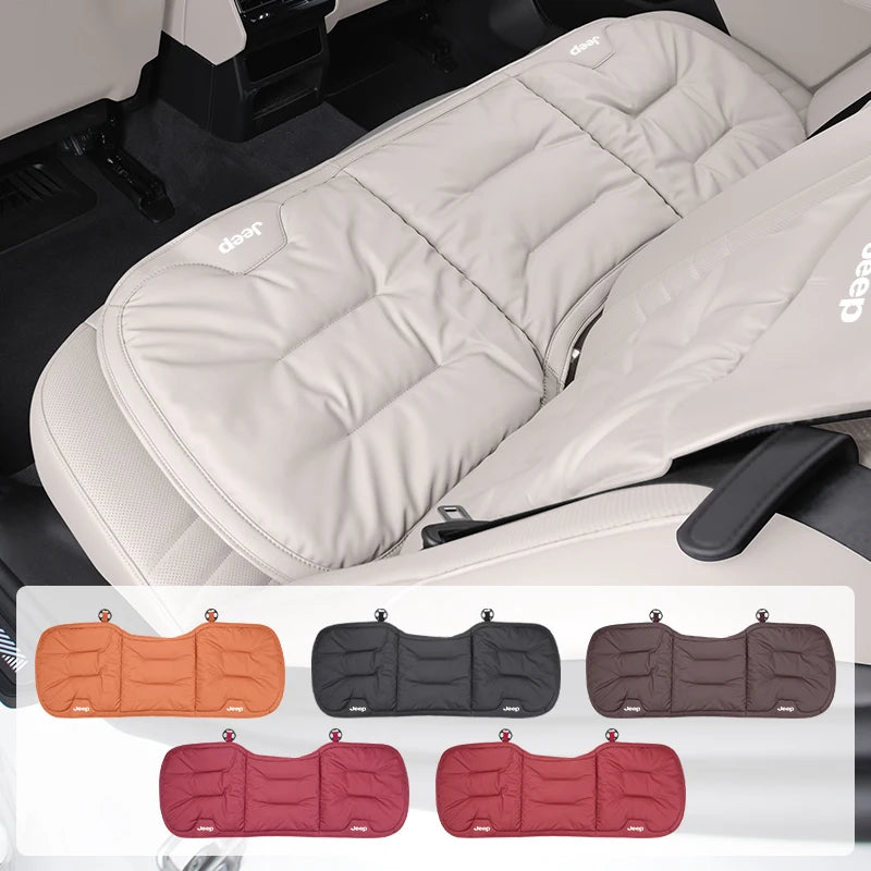 Car Velvet Cushion Vinter Leather Backrest Seat Cover Accessories For Jeep Grand Cherokee Compass Patriot Renegade Wrangler Libe