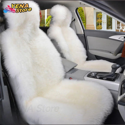 Winter plush car seat cover general purpose long wool fur car seat cover car seat protection cushion car parts seat cushion