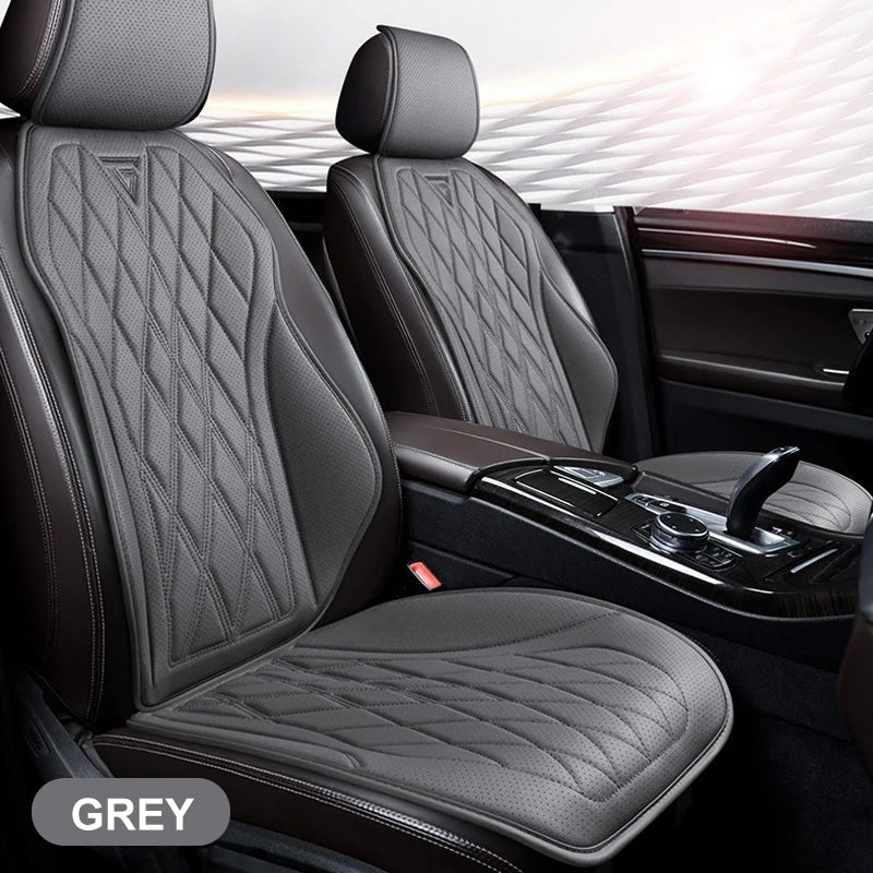 Breathable Nappa Leather Car Seat Cover Universal Comfortable Front Seat Cushion Durable Four Seasons Seat Covers Accessories