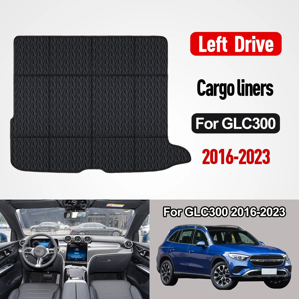 Custom Car Floor Mats for GLC 300 2016 2017 2018 2019 2020 2021 2022 2023 Waterproof Pad Car Mats Foot Covers Car Accessories