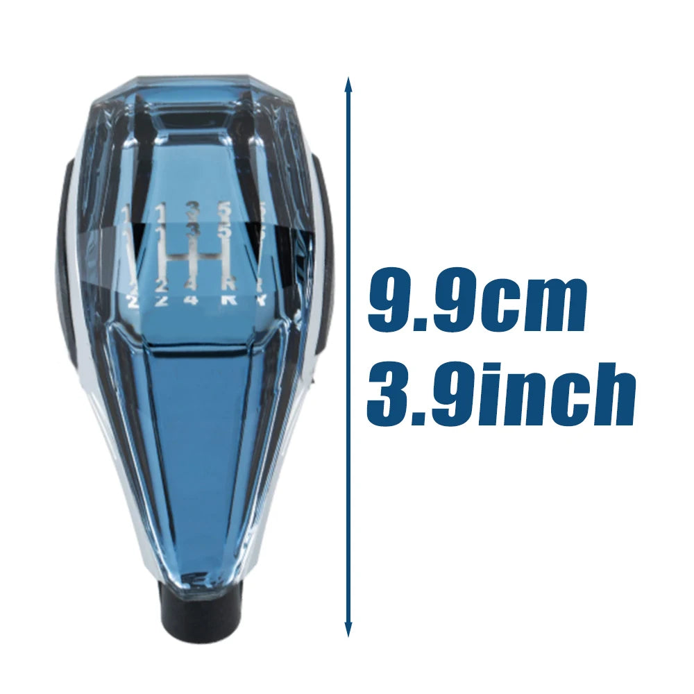 Crystal Gear Shift Knob Touch-Activated Illuminated Gear Shift Knob Car Gear Shift Knob Colorful LED Light