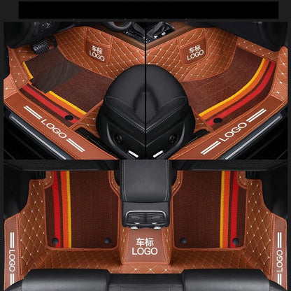 Customized car floor mats for Audi A7  Q5 A3 Q2L  Customized package door sill LOGO car floor mats accessories interior details