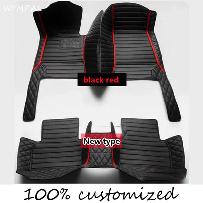 Custom Automotive Car Floor Mats For Mercedes W124 1985 1986 1987 1988 1989 Auto Luxury Leather Men Women Car Mats Full Coverage