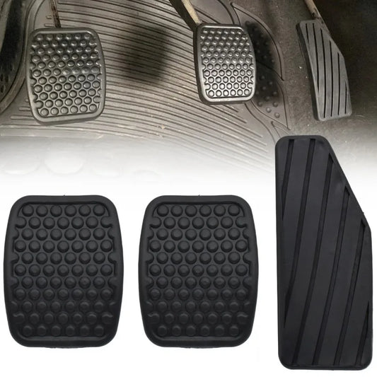 3-piece set of car foot pedals, brake and accelerator pedal pads, anti-slip and durable, universal for vehicles