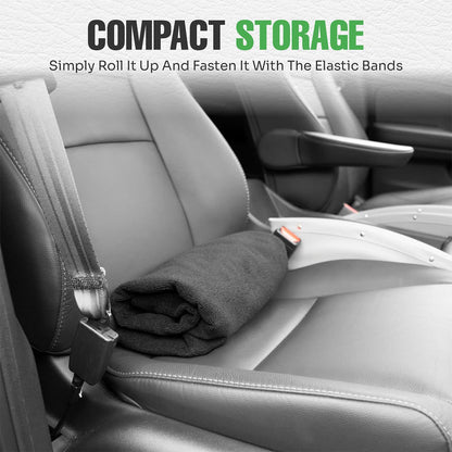 1Pcs Car Seat Cover Universal Auto Breathable Cushion Waterproof Towel Cloth Car Seat Protector with Adjustable Elastic Strap