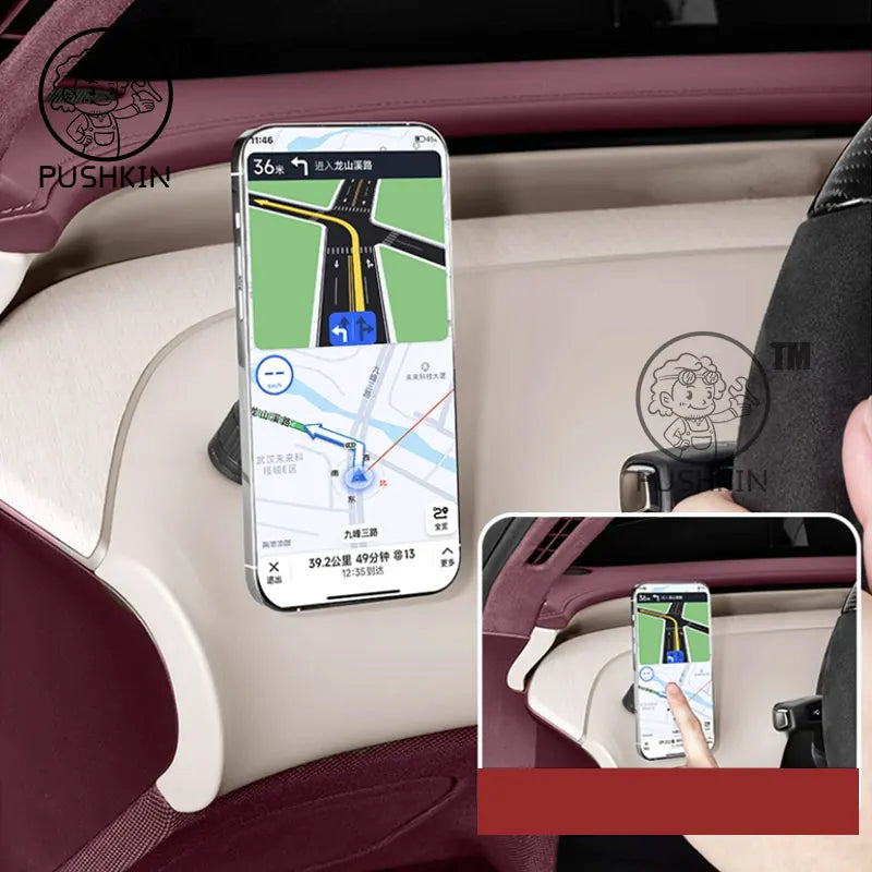 For Xiaomi YU7 2025 Car Phone Holder Magnetic Mount Anti-Shake Stabilizer Dedicated Support Bracket Accessories