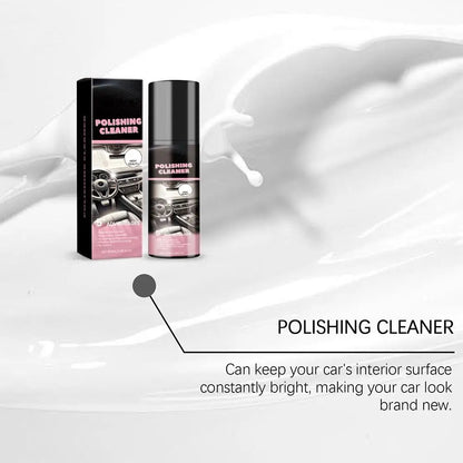 100ml Car Interior Polishing Cleaner Spray, Dashboard & Leather Restorer, UV Protection  Conditioner for Plastic, Vinyl & Rubber