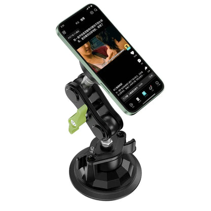 Car Phone Holder Magnetic Mount Strong Sticky Adhesive Suction Cup Dashboard 360 Rotating Anti-Shake for Iphone 16 15 14 13