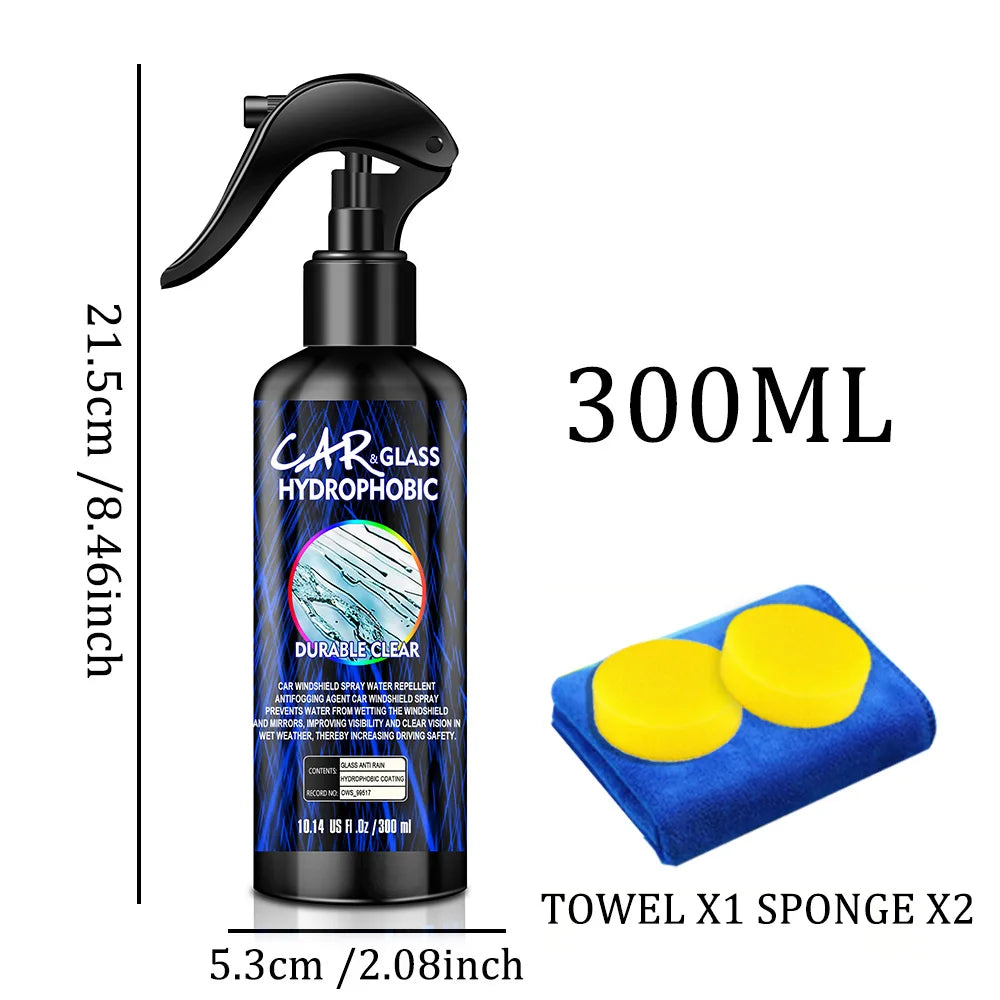 Spray Repelente de Água - Revestimento Hidrofóbico para Vidros