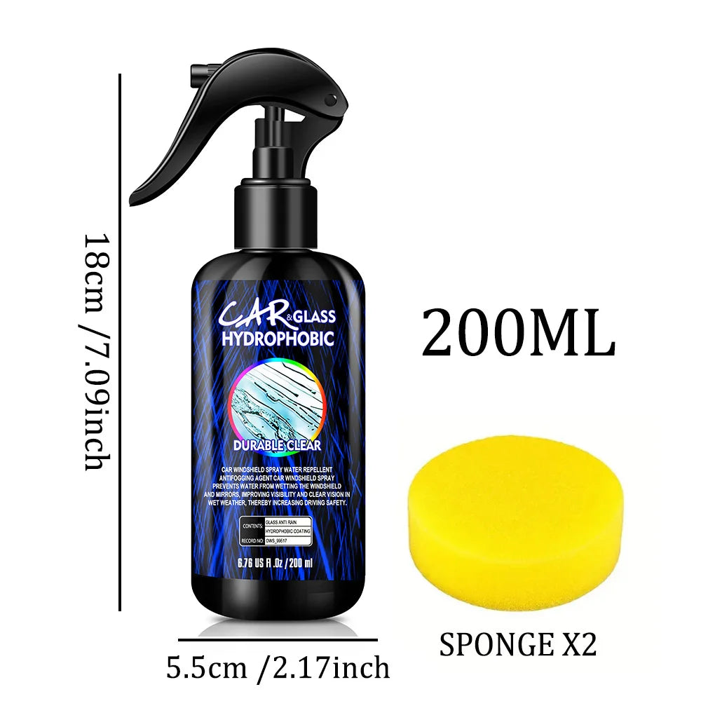 Water Repellent Spray Anti Rain Coating For Cars Glass Hydrophobic Anti-rain Car Liquid Windshield Mirror Mask Auto Polish Kit