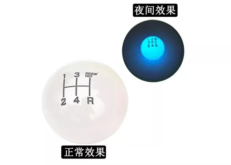 Shine shift knob round with gear manual gear shift lever gear head fun cool car modification accessories beautiful interesting