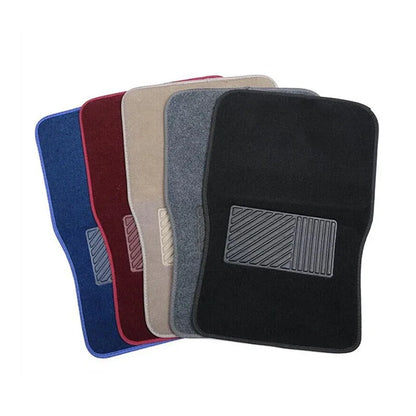 4PCS Car Floor Mats Universal Carpet Full Set Car Floor Mat For Auto Foot Pads Automobile Carpet Cover Universal Car Styling