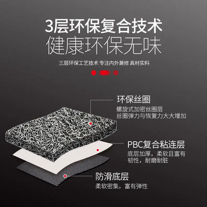 Car Floor Mats Car Foot Pads Universal Silk Loop Self-Cutting Single Main and Passenger Car Floor Mats Waterproof