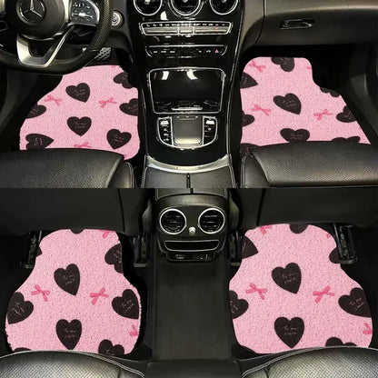 Universal Car Floor Mats Cute Women Driver Side Auto Foot Pad Non Slip Durable Carpet