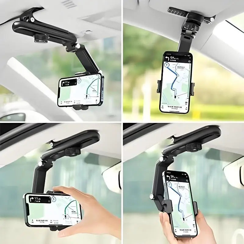 [New] Car Phone Holder, Sun Visor Universal Car Holder, Direct-view Car Multi-functional Phone Holder