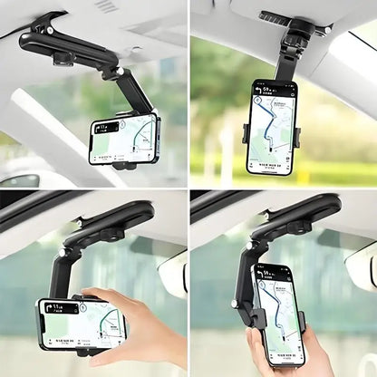 [New] Car Phone Holder, Sun Visor Universal Car Holder, Direct-view Car Multi-functional Phone Holder