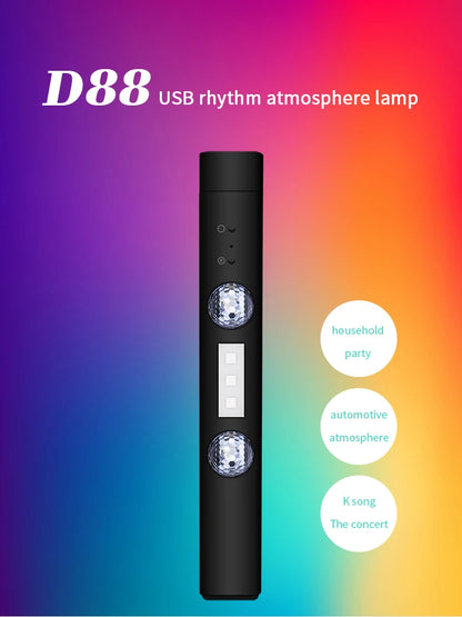 wireless rgb car interior atmosphere light With remote control Music Control Rhythm interior car lights led For car indoor