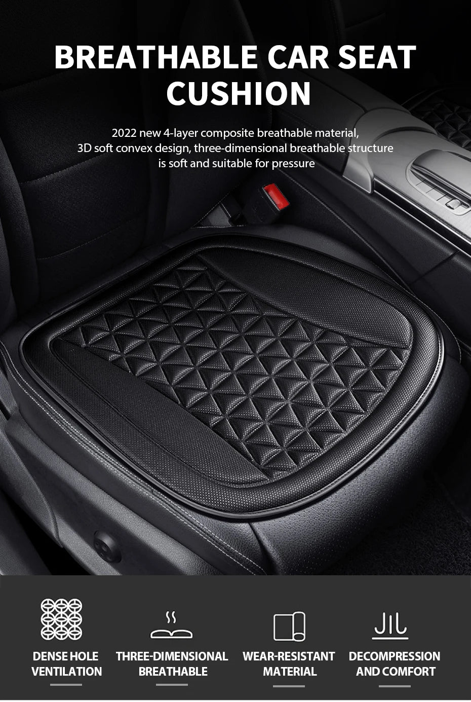 SEAMETAL Breathable Car Seat Cover Universal Comfortable Auto Cushion Interior Seat Protective Pad Car Seats Covers Accessories