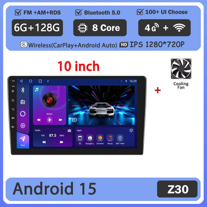 Android 7 "9" 10 "universal 2K Dvd Stereo Car Radio Carplay Auto Bluetooth 4g For Volkswagen Nissan Hyundai Toyota Honda