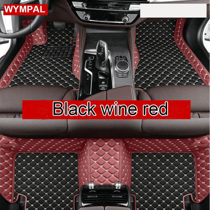 Custom Automotive Car Floor Mats For Mercedes W124 1985 1986 1987 1988 1989 Auto Luxury Leather Men Women Car Mats Full Coverage