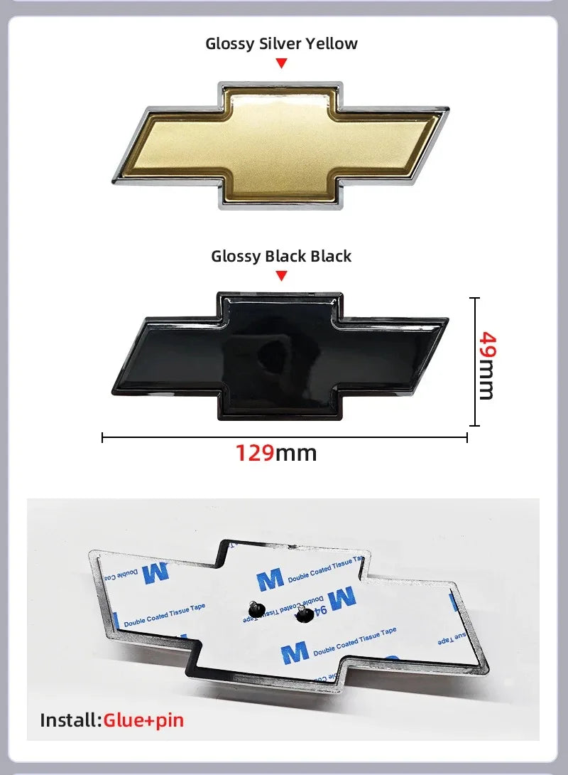 ABS Car Front Hood Emblem Sticker Rear Tail Trunk Badge Accessories for Chevrolet Epica Spark Aveo Captiva Cruze Malibu XL Trax