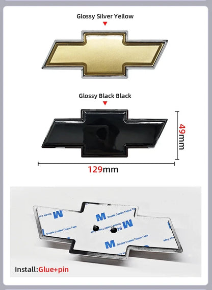 ABS Car Front Hood Emblem Sticker Rear Tail Trunk Badge Accessories for Chevrolet Epica Spark Aveo Captiva Cruze Malibu XL Trax