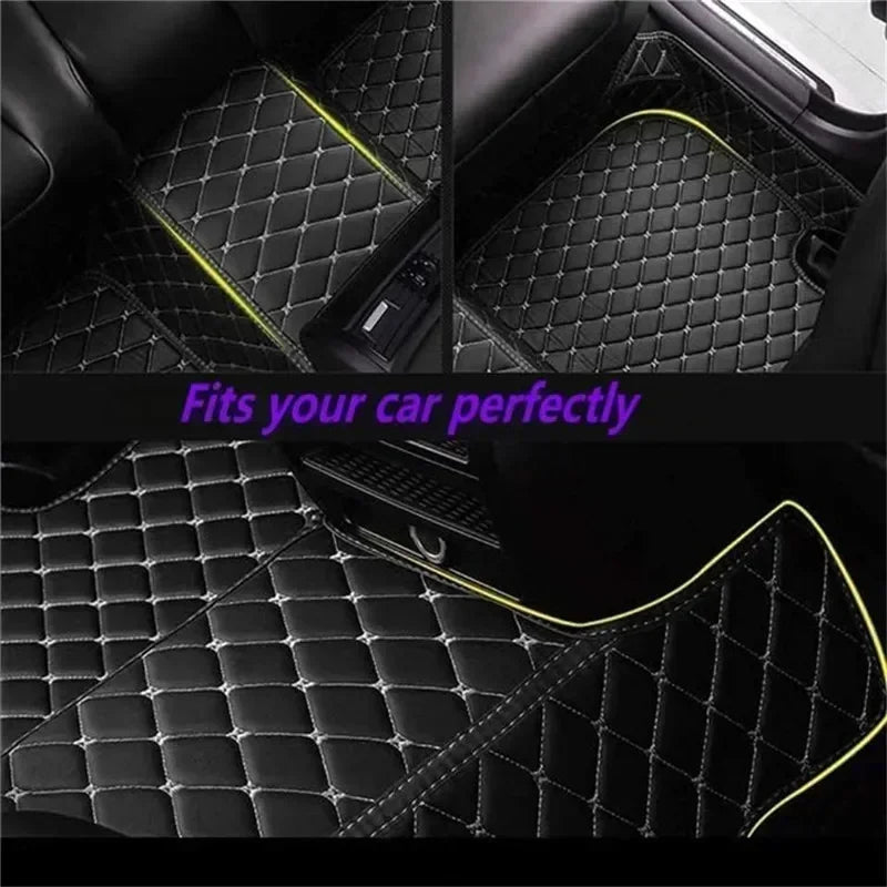 Leather Car Floor Mats For Volkswagen Tiguan 2024 2025 2026 All Weather Waterproof Car Floor Mats
