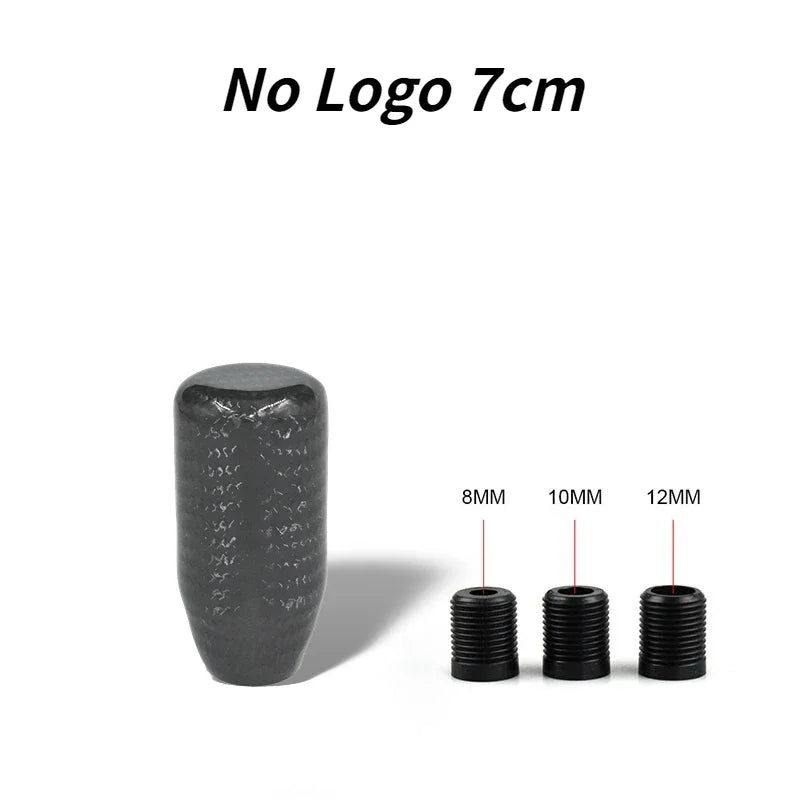 Racing Real Carbon Fiber Gear Shift Knob Knob 5th 6th Speed Handle Knob with For Converting Automatic Gear Into Manual Gear