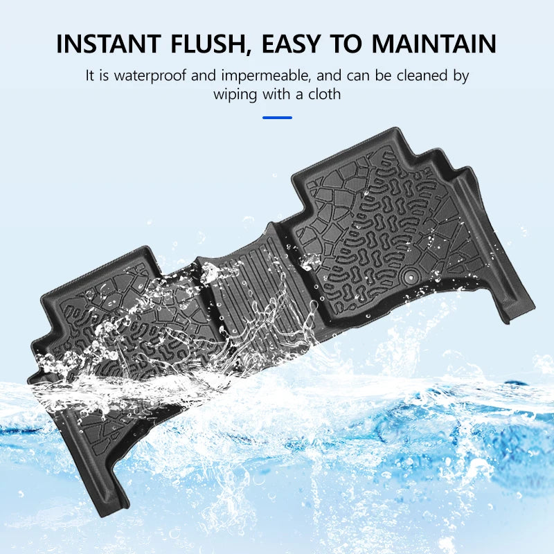 Car Floor Mats for Kin Tasman 2025 TEP All-weather Waterproof Non-slip Floor Liners Cargo Liner Protective Pad Car Accessories