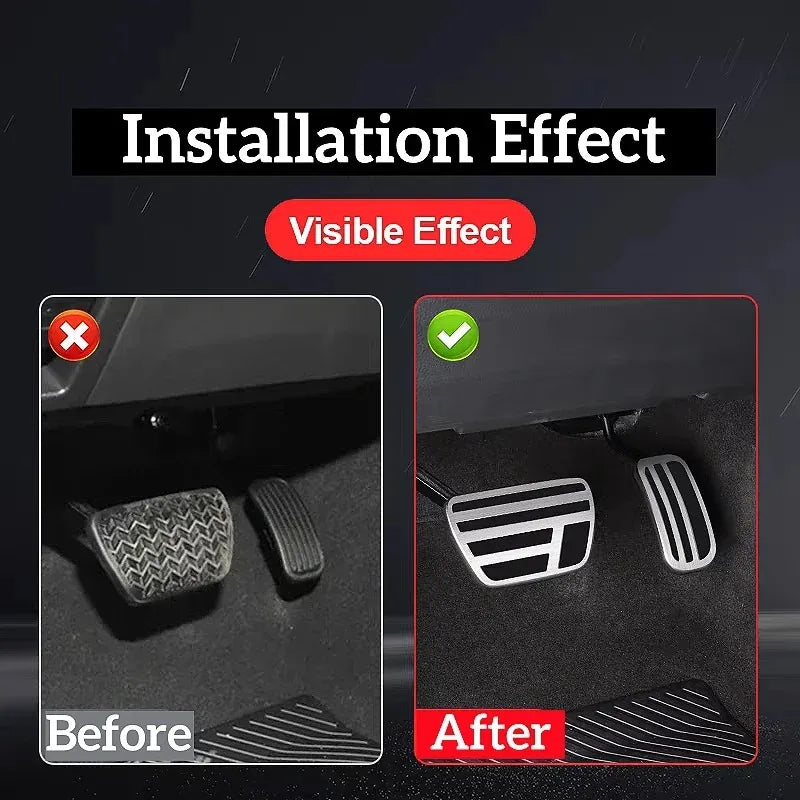 Pedal Pads for Land Cruiser LC300 Prado LC250  GX550 Refit Pedal Cover Gas Accelerator Brake Footrest Clutch Thrott