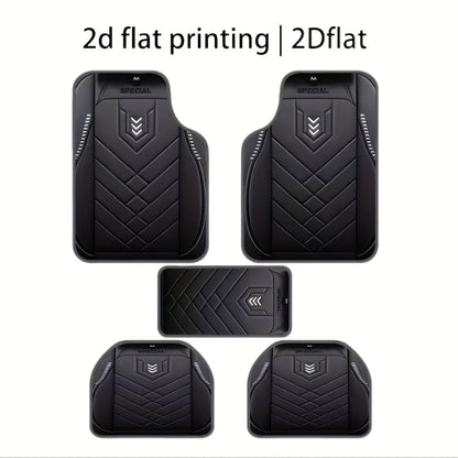 5pcs Car Floor Mats - Anti Dirty and Wear-Resistant Floor Mat, Fit for Most Vehicles, Durable Polyester, Fits for Home & Car Use