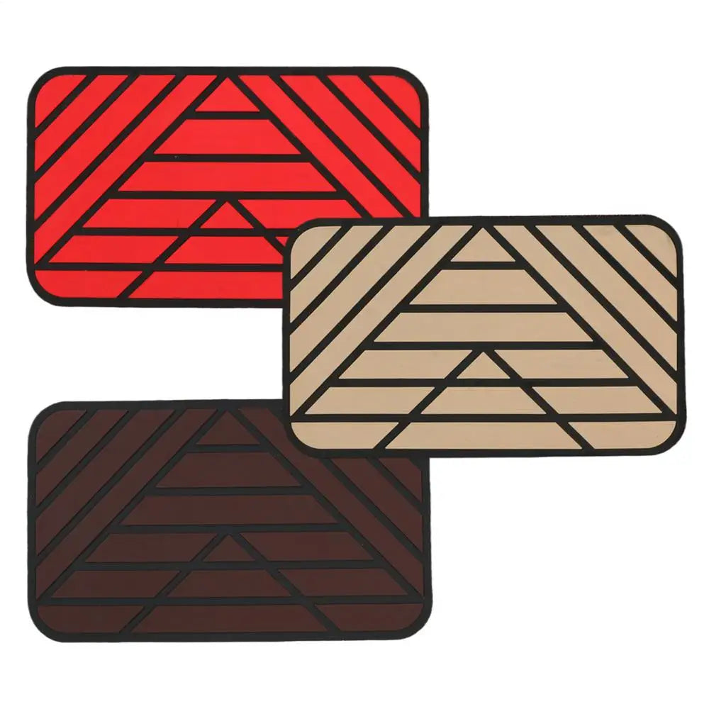 Car Main Driver Heel Pad Auto Brake Foot Pedal Floor Mat Anti-slip Wear-resistant PVC Footrest Plate Heel Pad For Car Driving