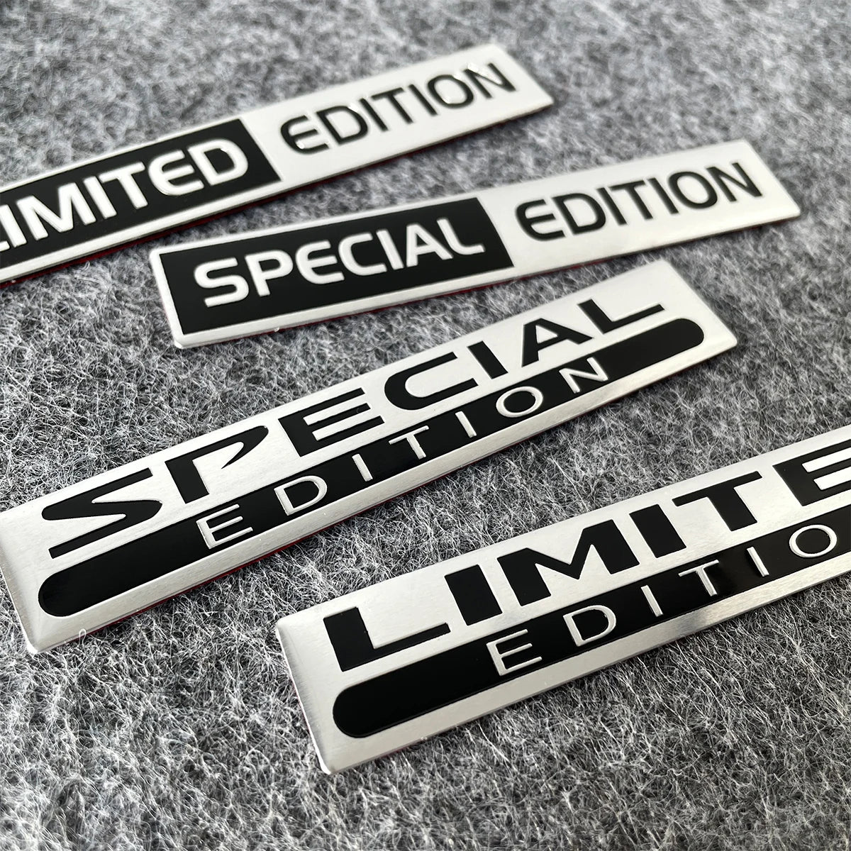 1 Pair 3D Aluminum Car Stickers Emblem Limited Edition Styling Badge Decals Auto Door Bumper Trunk Body Side Decor Accessories