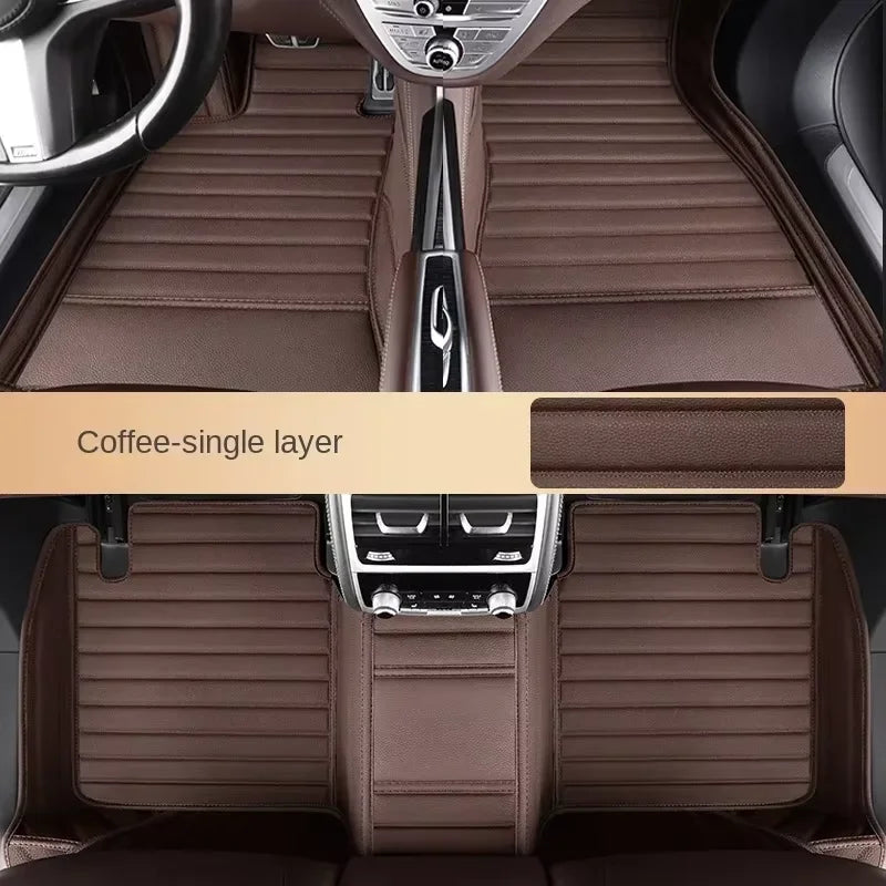 Car Floor Mats Suitable for New Beetle 2004~2009 Anti slip and wear-resistant PU leather car interior mat