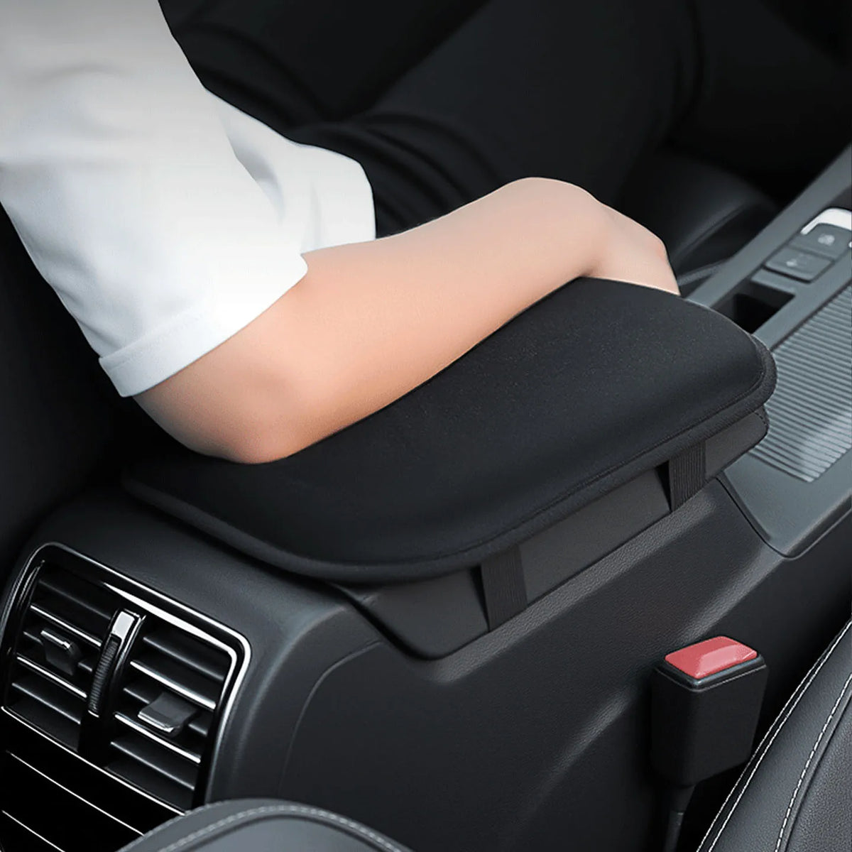 Car Armrest Cushion Booster Pad, Soft Heightening Support, Comfortable Universal Console Armrest Cover