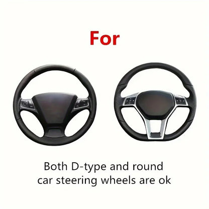 Summer Silicone Car Steering Wheel Cover, Non-Slip Universal Fit for Most Vehicles, Anti-Sweat Driving Accessory