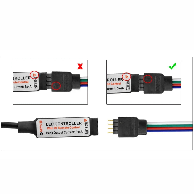LED Strip RGB Controller Mini 3 24 44 Keys USB Connector IR Remote Control Dimmer for 5050 2835 RGB LED Strip Light TV Backlight