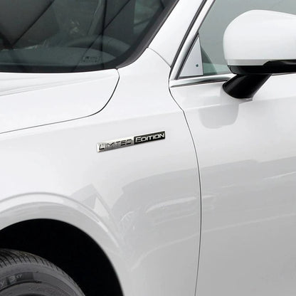 1 Pair 3D Aluminum Car Stickers Emblem Limited Edition Styling Badge Decals Auto Door Bumper Trunk Body Side Decor Accessories