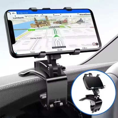 Easy Clip Mount Stand Universal Car Mobile Phone Holder Dashboard Phone Holder Cellphone Stand For GPS Navigation Hanging Holder