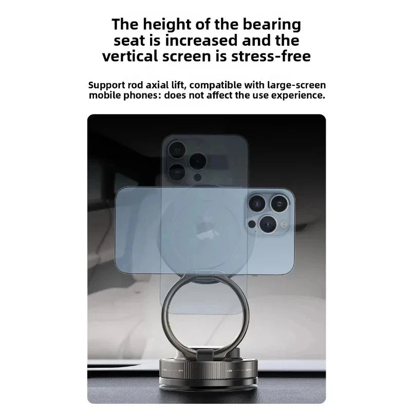 Magnetic Phone Holder for car, 360° Rotatable, Foldable & Adjustable Magnetic Car Mount, , Compatible with iPhone & Other Phones