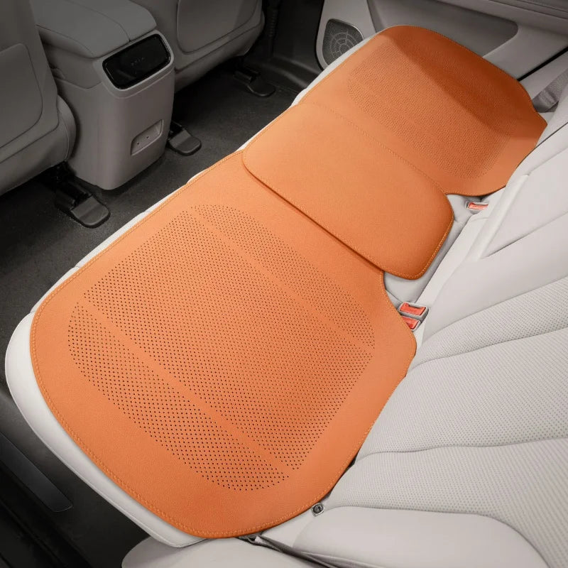 Breathable Leather Car Seat Cover Universal Front Seat Protection Cushion Luxury Car Interior Backrest Support Mat Accessories