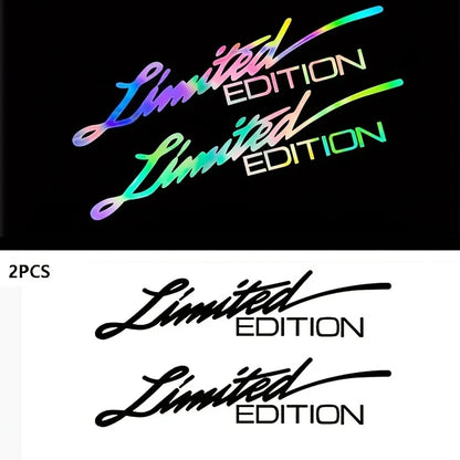 2pcs Limited Edition Emblem Badge auto car Sticker Limited Edition Logo for Car Motorcycle Truck Bike