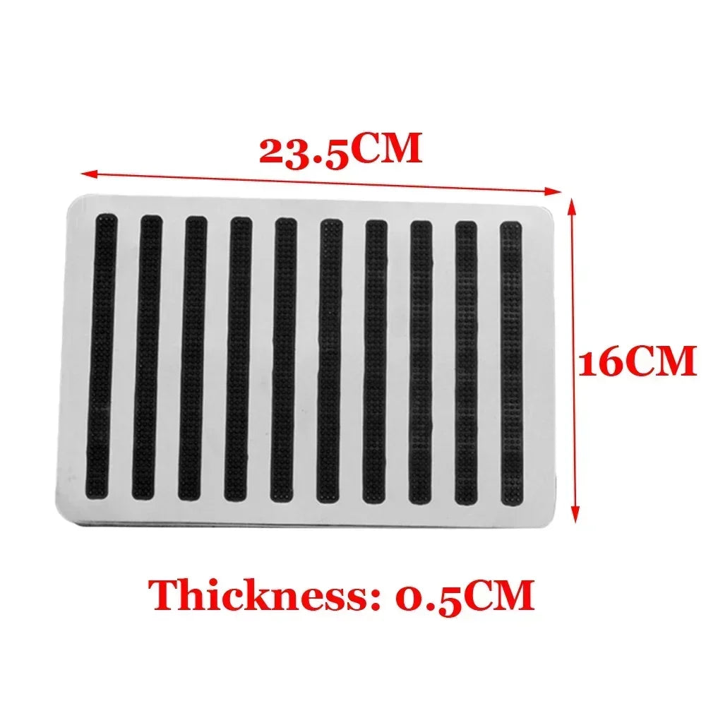 Universal 23.5X16cm Car Foot Pedal Pad Universal Carpet Patch Foot Pedal Anti-Skid Pad Car Truck Foot Heel Scuff Plate