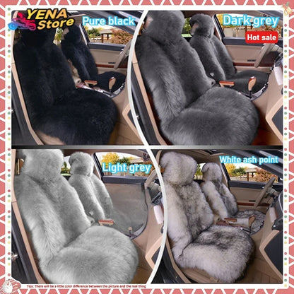 Winter plush car seat cover general purpose long wool fur car seat cover car seat protection cushion car parts seat cushion