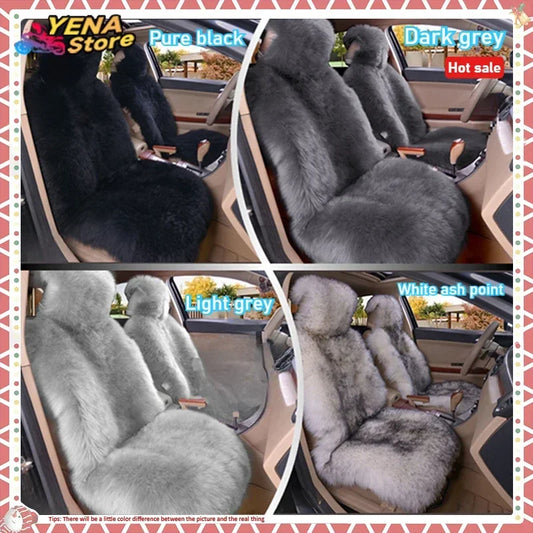 Winter plush car seat cover general purpose long wool fur car seat cover car seat protection cushion car parts seat cushion